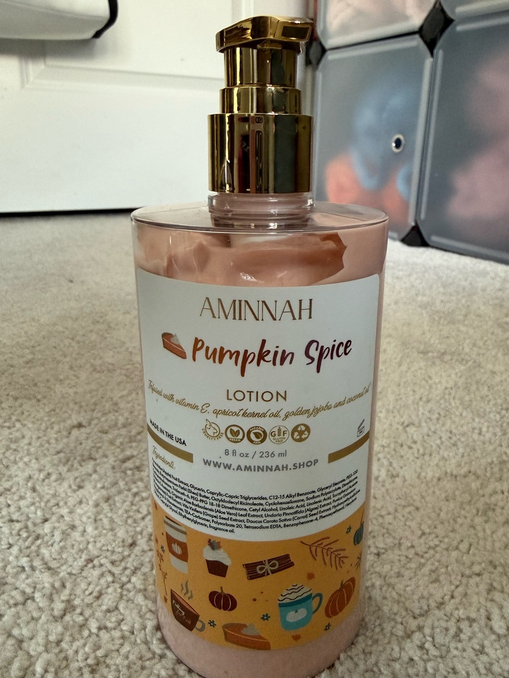 Aminnah Pumpkin Spice Moisturizer Lotion — Cream